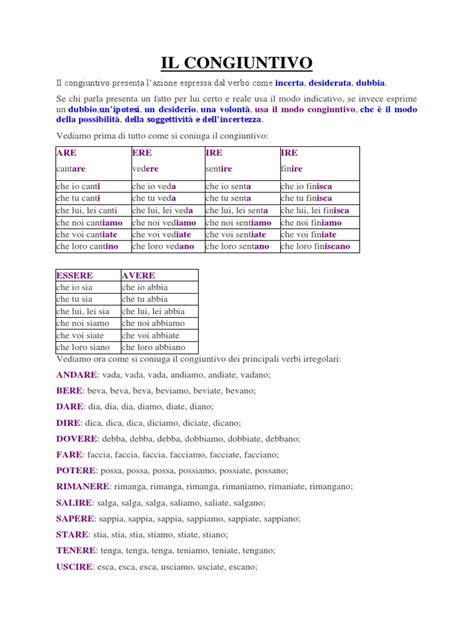 Esercizi Verbi Latino 1 Coniugazione - IL CONGIUNTIVO.docx | Verb | Language Mechanics