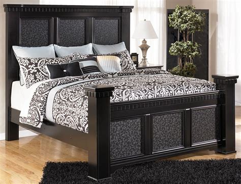This bedroom set consists of a mirror, a dresser, a nightstand, and a king size bed frame. Black King Size Bedroom Sets | King size bedroom sets ...