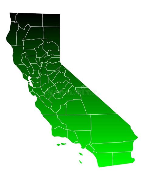 Map Of California Stock Vector Illustration Of Vector 92648093