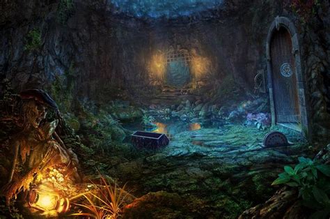 Cave By Namkoart On Deviantart Fantasy Art Landscapes Conceptual