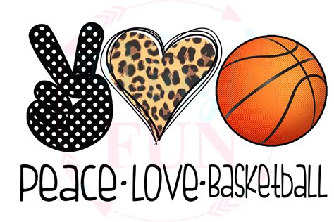 Peace Love Basketball-Digital Download – Vinyl Fun png image