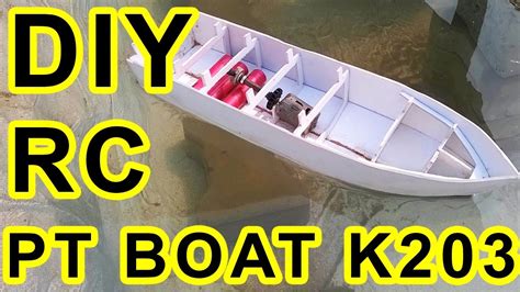 Plans are available for download. 2.4Ghz Homemade DIY RC Boat Testing On Track PT- Boat K203 ...