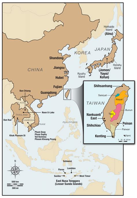 2 Map Of Taiwan And Surrounding Regions Of East And Southeast Asia