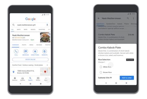Showcase your menu professionally and start selling online. Food Ordering Features Now Available in Google's Mobile ...