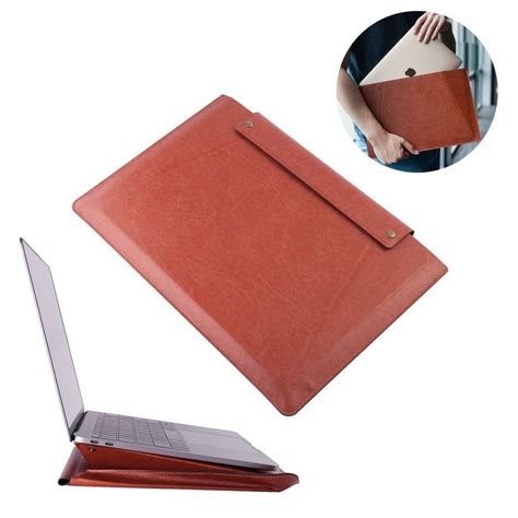 Insten Universal Pu Leather Laptop Pouch Sleeve Bag Case With Stand For