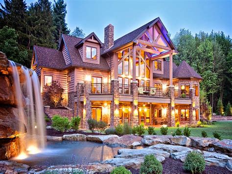 Biggest Luxury Log Mansions Log Cabin Mansions Related Keywords