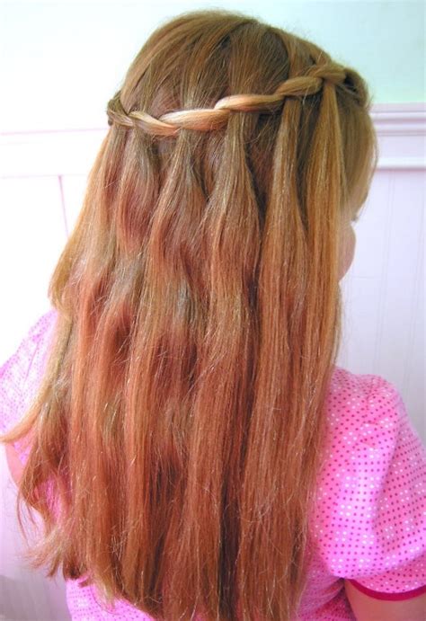 See more ideas about girls braids, braided hairstyles, natural hair styles. Cute Waterfall Braid Hairstyle for Girls - Hairstyles Weekly