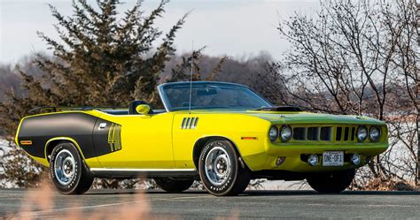 Mecum Preview 1 Of 1 1971 Plymouth Cuda Convertible In Curious Yellow