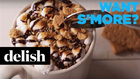How To Make Smores Hot Chocolate Delish Youtube