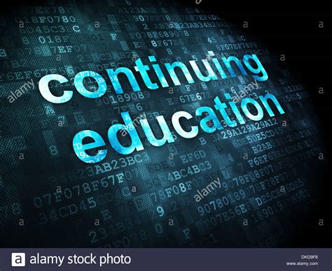 Free Download Learning Concept Continuing Education On Wall Background