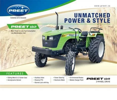 Preet 6049 2wd 60 Hp Agricultural Tractor At Rs 670000unit