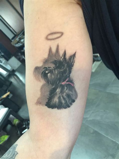 yorkshire terrier tattoo outline