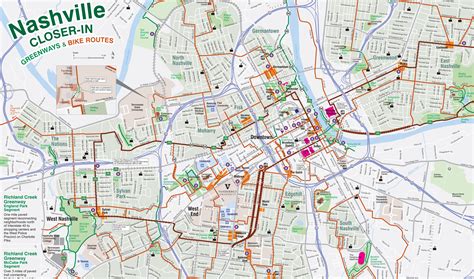 Individual Maps Greenways For Nashville