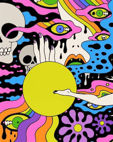 Oliver Hibert Trippy Painting Hippie Painting Painting Drawing