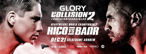 LIVE Uitslagen GLORY Collision 2 Rico Vs Badr MMA DNA