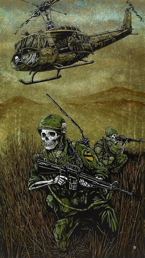 1st Air Cav Vietnam Art Military Art Military Artwork
