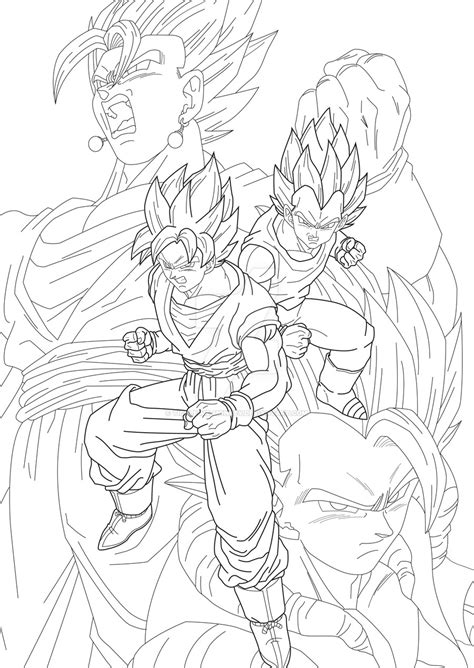 Search through more than 50000 coloring pages. Goku and Vegeta by Tickle-Me-Monkey on DeviantArt