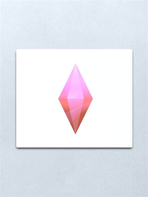 Sims Pink Plumbob Sticker Metal Print For Sale By Jackiekenney