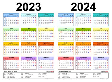 Calendrier 2023 Imprimer Jours F Ri S Vacances Num Ros De Semaine