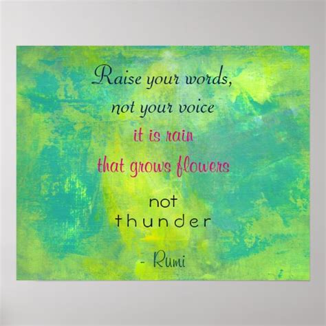 Inspirational Quote By Rumi On Kindness Poster Zazzle