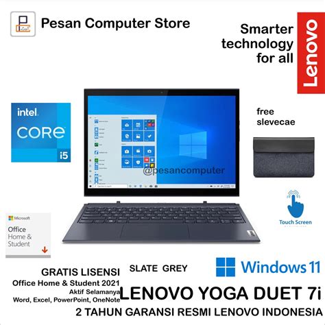 Jual Lenovo Yoga Duet 7i 7mid Intel I5 1135g7 8gb 512 Ssd 13 Wqhd Ips