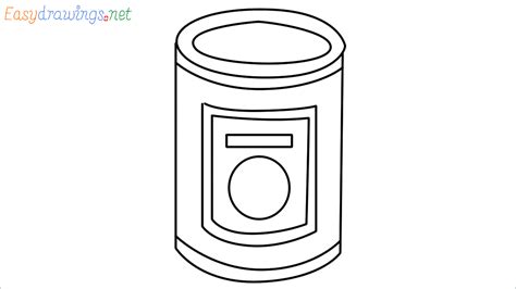 How To Draw Canned Food Step By Step 7 Easy Phase Emoji