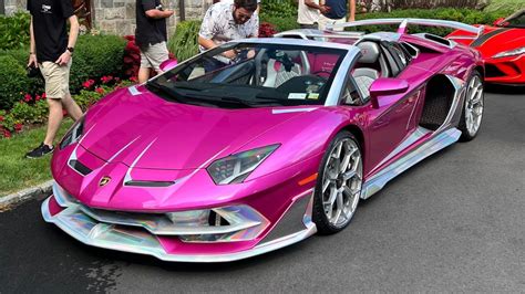 Insane Glittery Pink Lamborghini Aventador Svj Roadster Factory Build