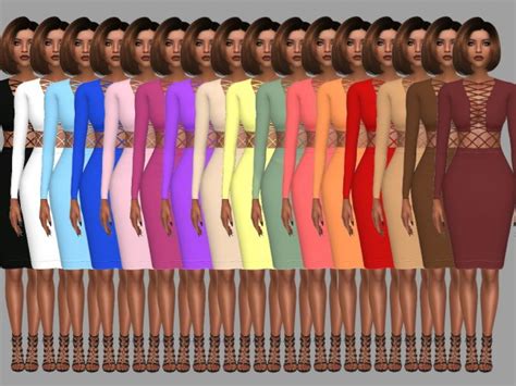 Marty P Bandage Dress Sims 4 Downloads