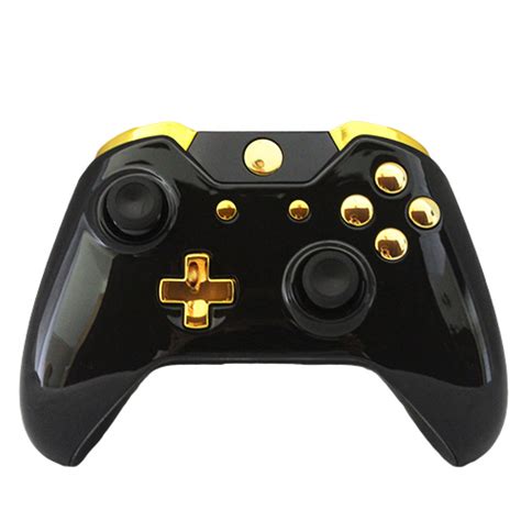 Xbox One Wireless Custom Controller Gold On Gloss Black