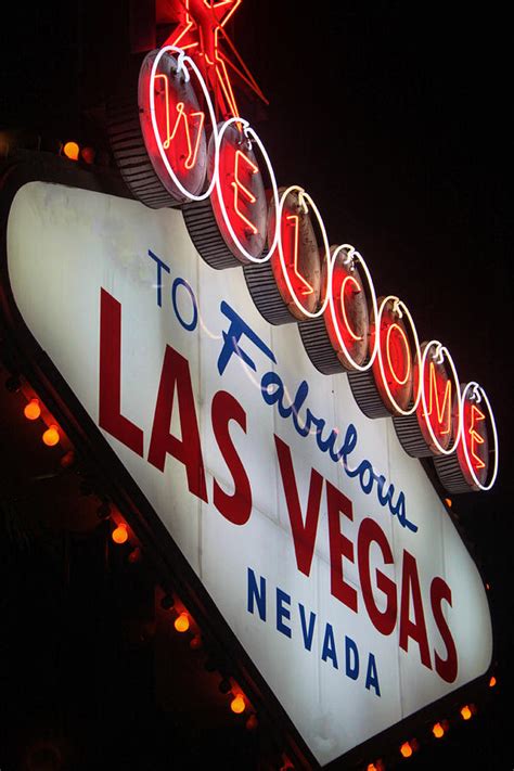 Las Vegas Sign At Night Photograph By Pamela Lecavalier Fine Art America