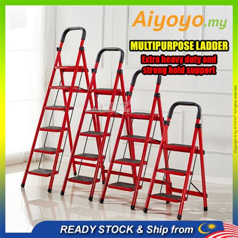 Heavy Duty Foldable Ladder Tangga Lipat Lightweight Folding Ladder 3
