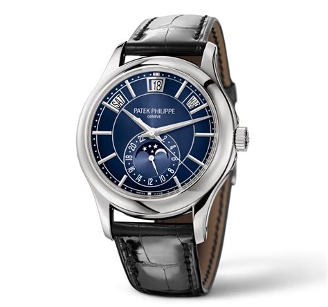 Patek Philippe Ref 5205g Annual Calendar Blue Dial Time And