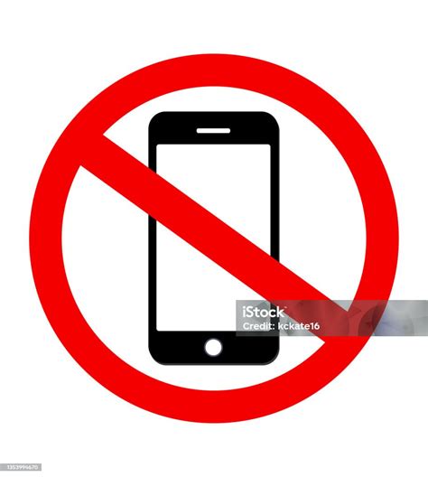 Warning Icon Dont Use Mobile Phone Symbol No Mobile Phone Sign Mobile