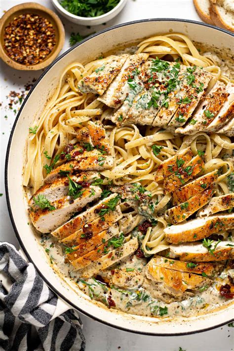 30 Minute Creamy Tuscan Chicken Pasta Midwest Foodie