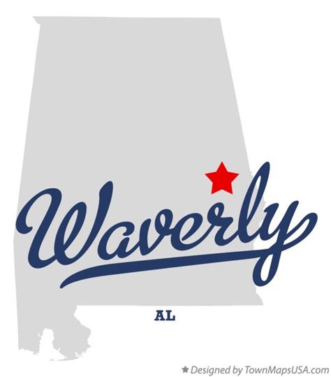 Map Of Waverly Al Alabama