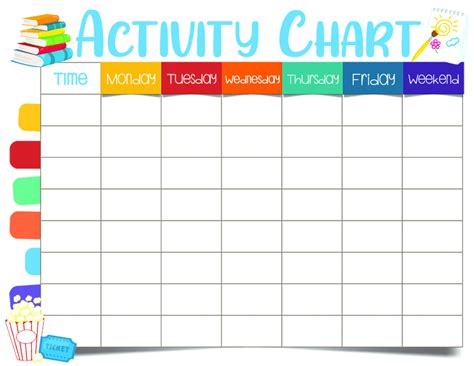 Kids Activity Chart Free Printable Fun For Little Ones