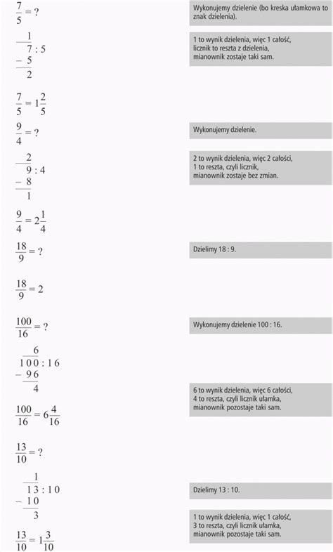 Ułamki Właściwe I Niewłaściwe Na Poziomie Ucznia Klasy 6 Matematyka