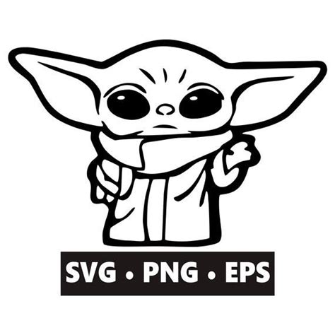 Baby Yoda Svg Instant Download Digital Download Baby Yoda Etsy In