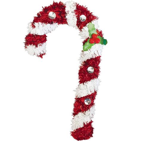 Hanging Tinsel Candy Cane Candy Cane Decorations Christmas Tinsel