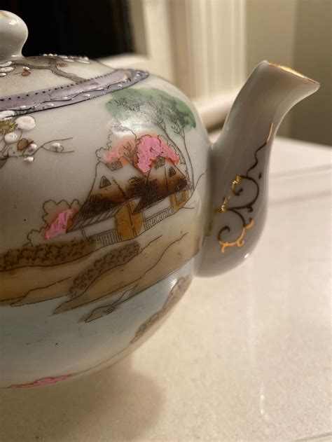 Nippon Hand Painted Teapot Japan Etsy