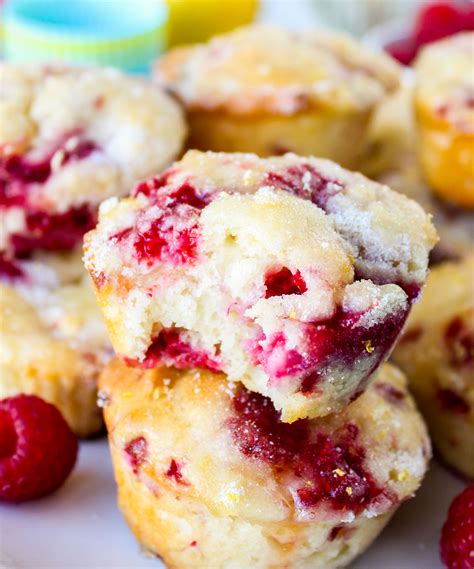 Lemon Raspberry Muffins Healthy Raspberry