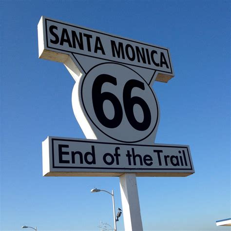 Route 66 End Of The Trail In Santa Monica Ca