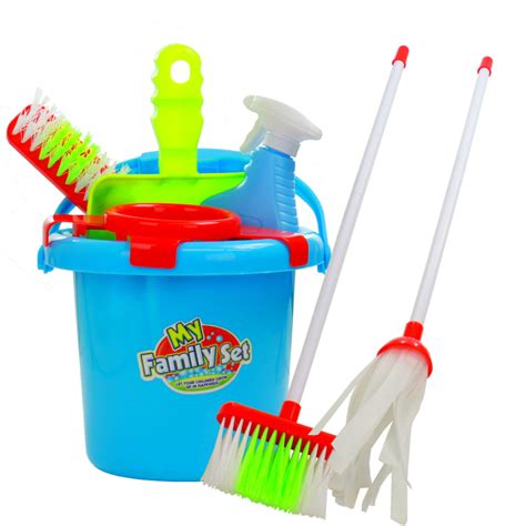Kids Cleaning Toy Set W Pretend Play Broom For Preschoolers Toddler