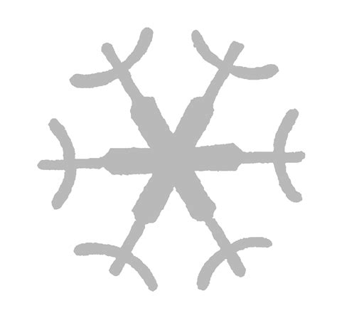 The Graphics Monarch Digital Snowflake Silhouette Downloads Grayscale