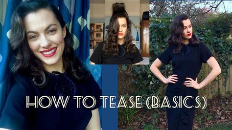 How To Tease Basics⎟vintage Tips And Tricks Youtube