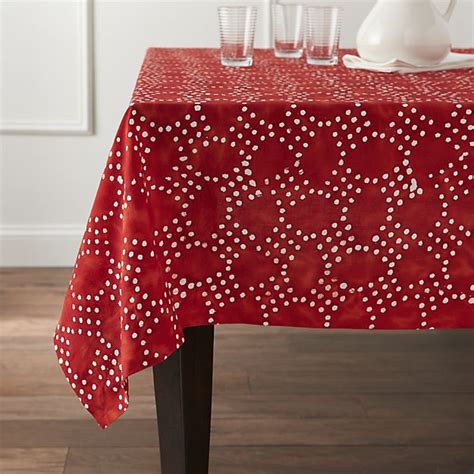 Lumi Batik Tablecloth Table Cloth Crate And Barrel Red Tablecloth