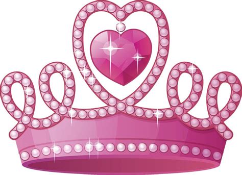 Amazon Com Cute Pretty Girly Pink Princess Crown Cartoon Vinyl Sticker