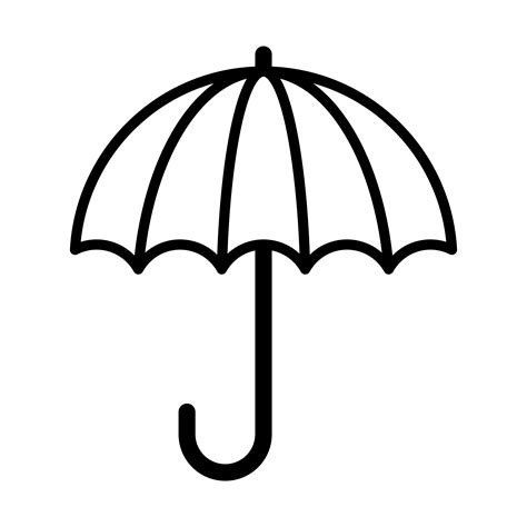 Umbrella Vector Icon 554956 Vector Art At Vecteezy