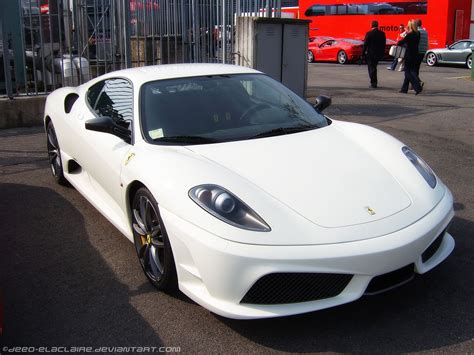White Ferrari F430 Scuderia Whos Not Captured By This Beauty
