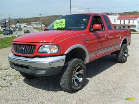 2003 Bright Red Ford F150 Fx4 Supercab 4x4 28527614 Photo 7